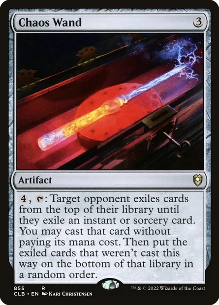 Chaos Wand, Magic card CLB 855 — Commander Legends: Battle for Baldur's Gate set