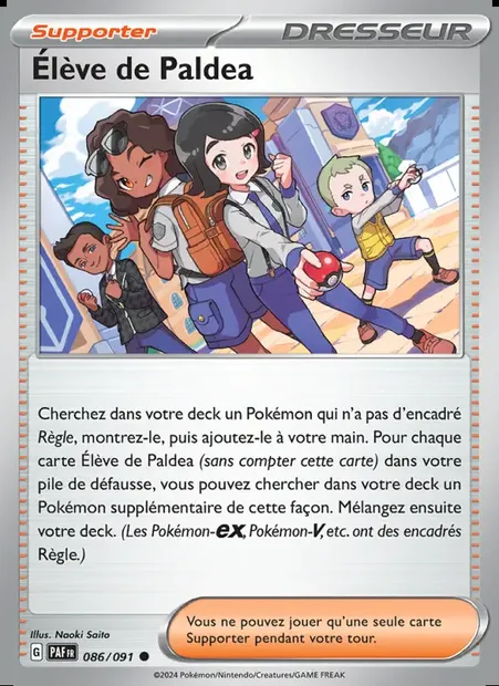 Élève de Paldea, carte Pokémon PAF 086 — extension Destinées de Paldea