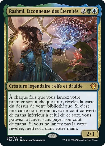 Rashmi, façonneuse des Éternités, carte Magic C20 229 — extension Commander 2020