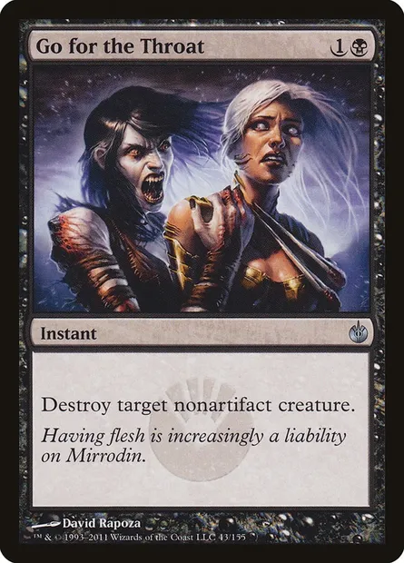 Go for the Throat, Magic card MBS 43 — Mirrodin Besieged set