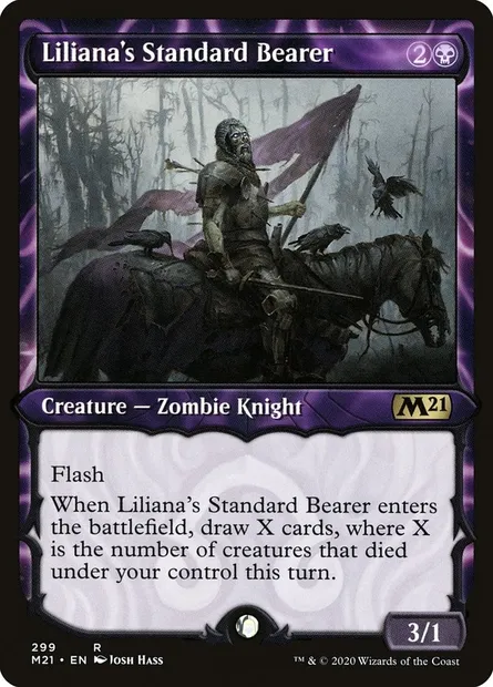 Liliana's Standard Bearer, Magic card M21 299 — Core Set 2021 set