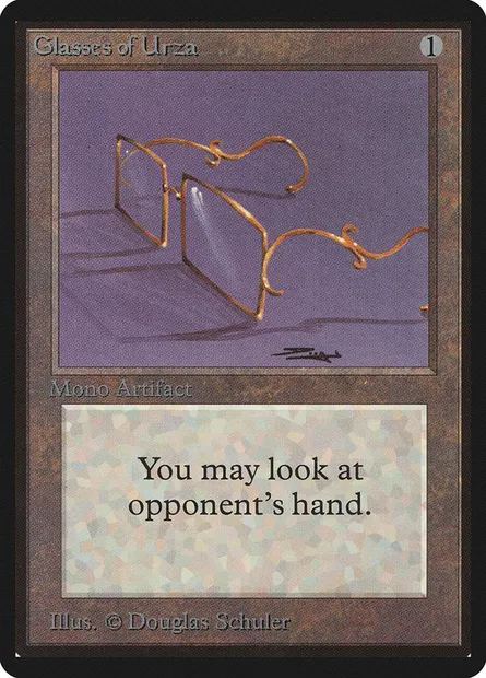Glasses of Urza, Magic card LEB 246 — Limited Edition Beta set