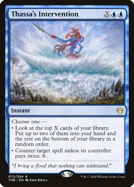 Thassa's Intervention, Magic card THB 72 — Theros Beyond Death set
