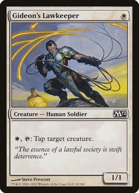 Gideon's Lawkeeper, Magic card M12 18 — Magic 2012 set