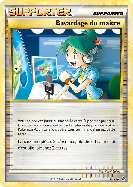 Bavardage du maître, carte Pokémon UL 73 — extension Déchaînement