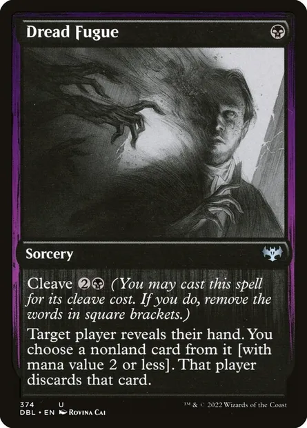 Fugue effroyable, carte Magic DBL 374 — extension Innistrad : Double Programme