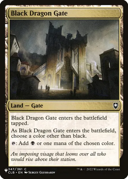 Black Dragon Gate, Magic card PLST CLB-347 — The List set