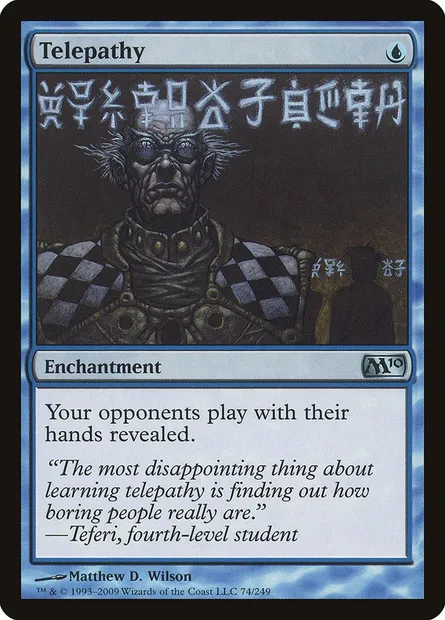 Telepathy, Magic card M10 74 — Magic 2010 set
