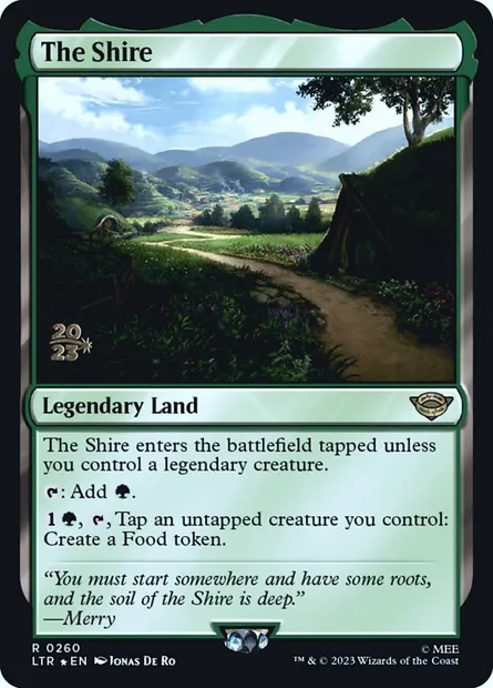 La Comté, carte Magic PLTR 260s — extension Tales of Middle-earth Promos