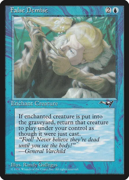 Décès trompeur, carte Magic ALL 27b — extension Alliances