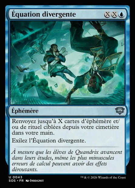 Équation divergente, carte Magic SOS 43 — extension Secrets of Strixhaven