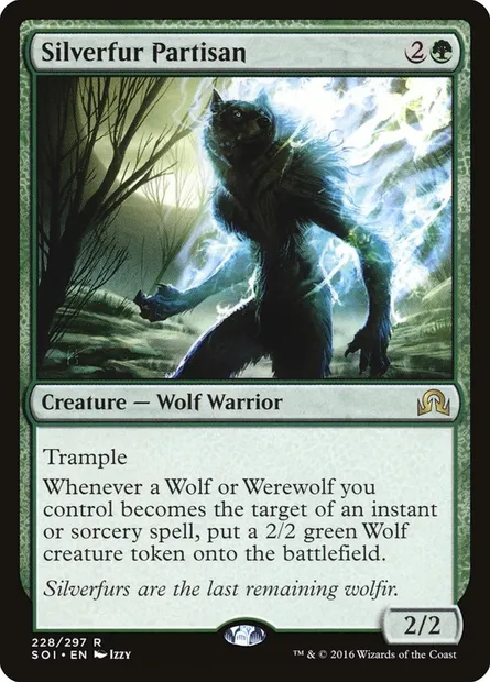 Silverfur Partisan, Magic card SOI 228 — Shadows over Innistrad set