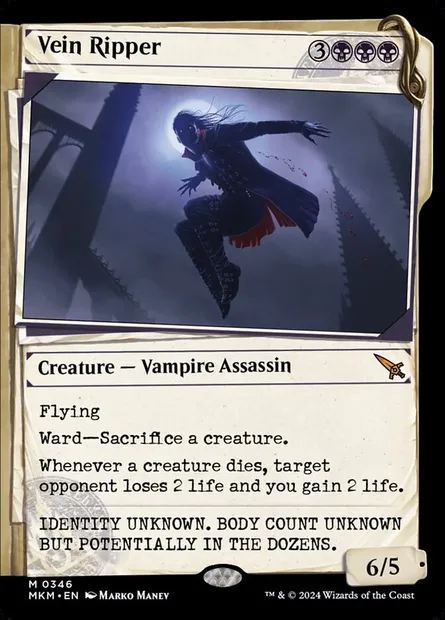 Vein Ripper, Magic card MKM 346 — Murders at Karlov Manor set