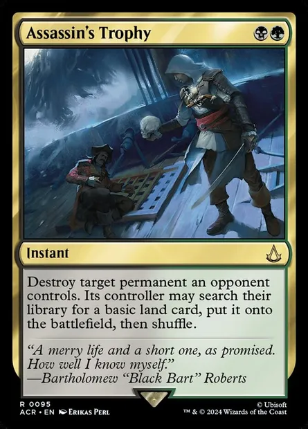 Assassin's Trophy, Magic card ACR 95 — Assassin's Creed set