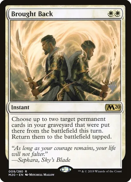 Brought Back, Magic card PM20 9p — Core Set 2020 Promos set