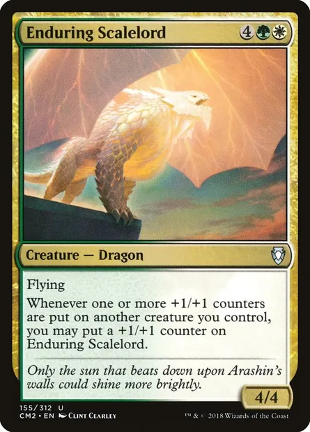 Enduring Scalelord, Magic card CM2 155 — Commander Anthology Volume II set
