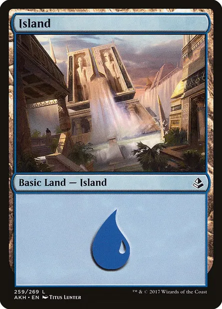 Island, Magic card AKH 259 — Amonkhet set