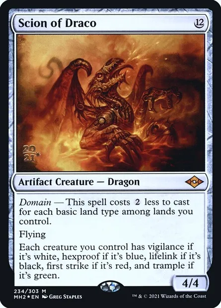 Scion de Draco, carte Magic PMH2 234s — extension Modern Horizons 2 Promos