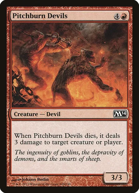 Pitchburn Devils, Magic card M14 149 — Magic 2014 set