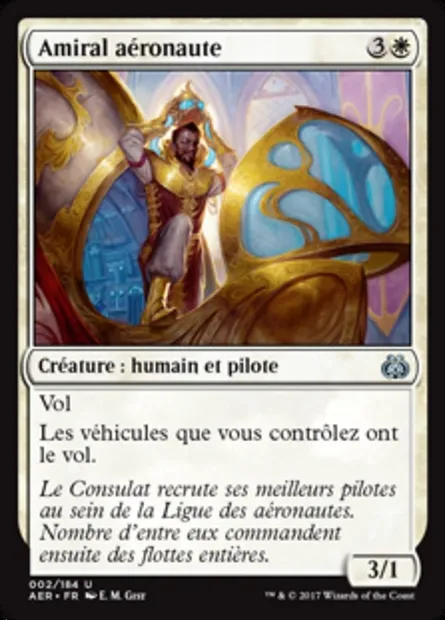 Amiral aéronaute, carte Magic AER 2 — extension La révolte éthérique