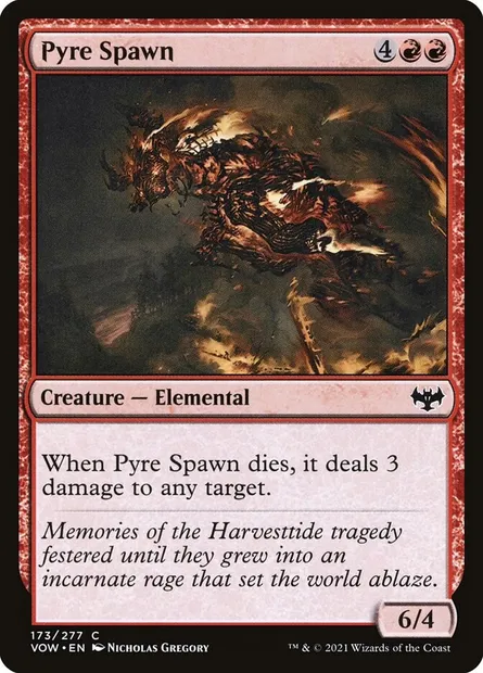 Pyre Spawn, Magic card VOW 173 — Innistrad: Crimson Vow set