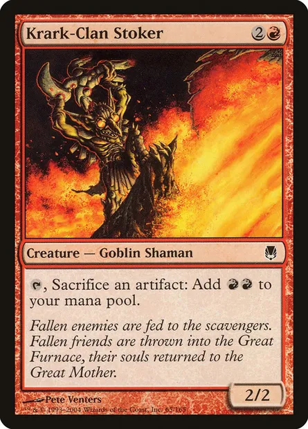 Krark-Clan Stoker, Magic card DST 65 — Darksteel set