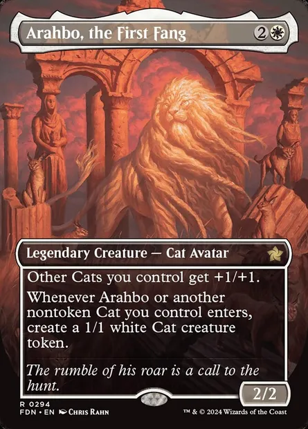 Arahbo, the First Fang, Magic card FDN 294 — Foundations set
