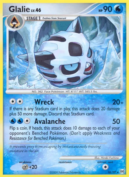 Oniglali, carte Pokémon AR 18 — extension Arceus