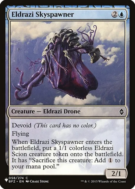 Eldrazi Skyspawner, Magic card PLST BFZ-58 — The List set