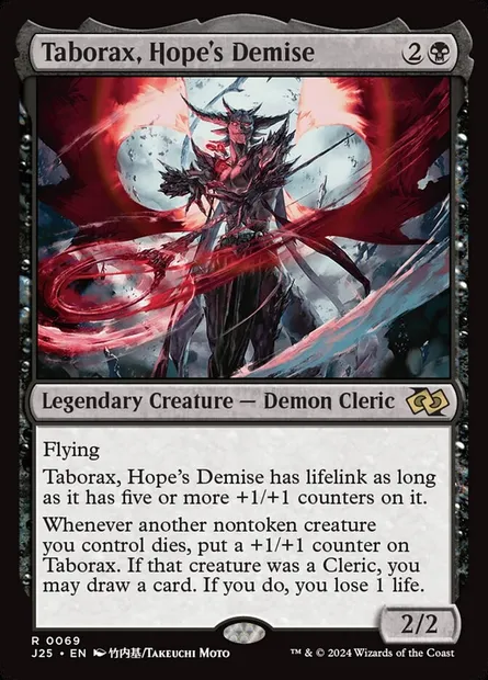 Taborax, Hope's Demise, Magic card J25 69 — Foundations Jumpstart set