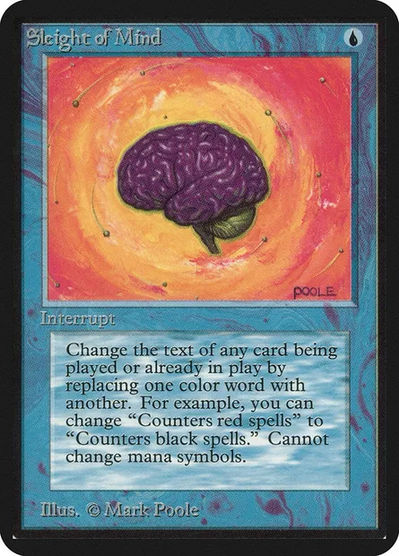 Sleight of Mind, Magic card LEA 78 — Limited Edition Alpha set