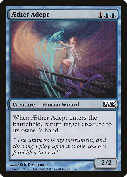 Aether Adept, Magic card M12 41 — Magic 2012 set
