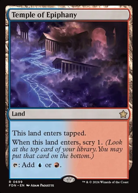 Temple de la révélation, carte Magic FDN 699 — extension Foundations