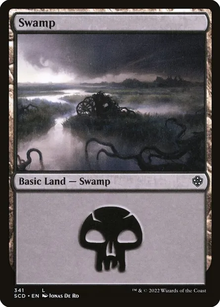 Swamp, Magic card SCD 341 — Starter Commander Decks set