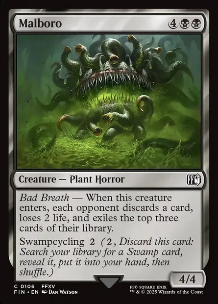 Malboro, Magic card FIN 106 — Final Fantasy set