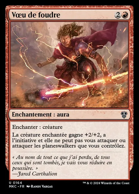 Vœu de foudre, carte Magic MKC 164 — extension Murders at Karlov Manor Commander