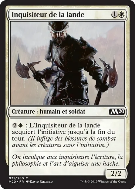 Inquisiteur de la lande, carte Magic M20 31 — extension Core Set 2020