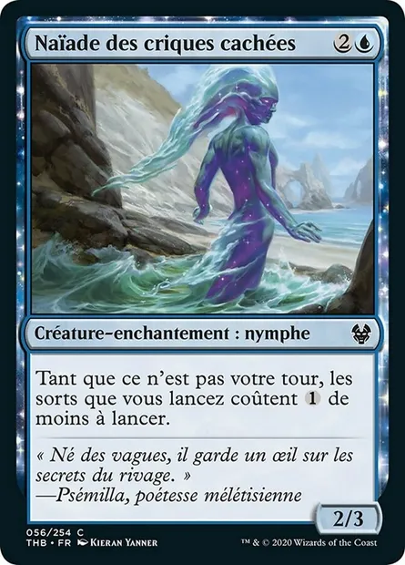 Naïade des criques cachées, carte Magic THB 56 — extension Theros Beyond Death