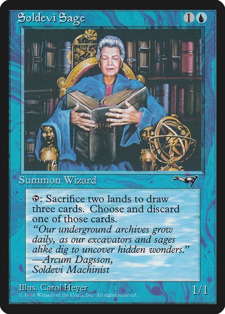 Soldevi Sage, Magic card ALL 34b — Alliances set