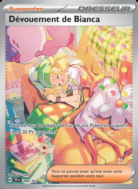 Dévouement de Bianca, carte Pokémon TEF 209 — extension Forces Temporelles