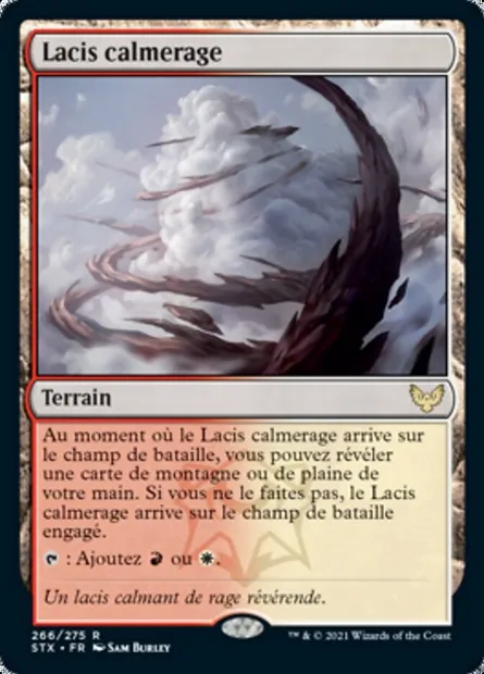 Lacis calmerage, carte Magic STX 266 — extension Strixhaven: l'Académie des Mages