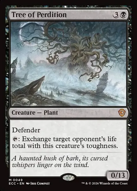 Tree of Perdition, Magic card ECC 49 — Lorwyn Eclipsed Commander set