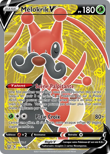 Mélokrik V, carte Pokémon BST 142 — extension Styles de combat