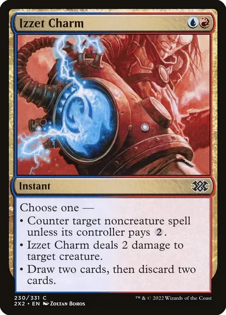 Izzet Charm, Magic card 2X2 230 — Double Masters 2022 set