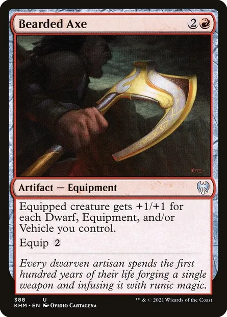 Bearded Axe, Magic card KHM 388 — Kaldheim set