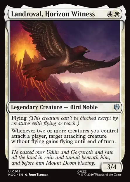 Landroval, Horizon Witness, Magic card HOC 169 — The Hobbit Eternal set