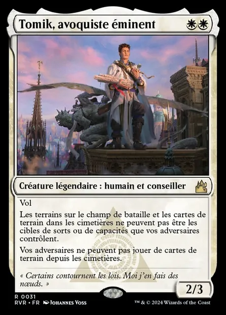 Tomik, avoquiste éminent, carte Magic RVR 31 — extension Ravnica Remastered
