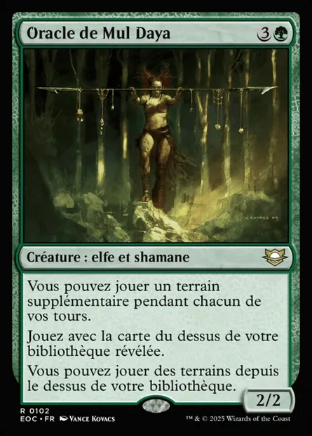 Oracle de Mul Daya, carte Magic EOC 102 — extension Edge of Eternities Commander