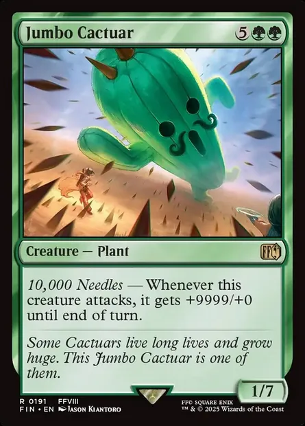 Jumbo Cactuar, Magic card FIN 191 — Final Fantasy set
