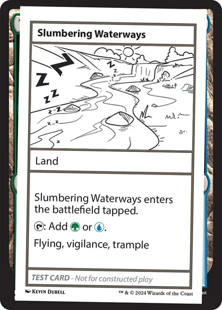 Slumbering Waterways, carte Magic MB2 618 — extension Mystery Booster 2
